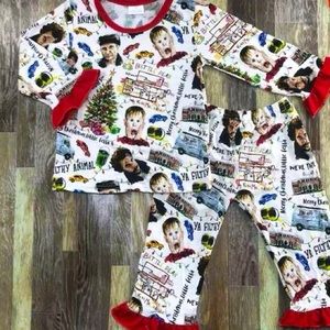 Bamboo children’s pajamas..home alone theme